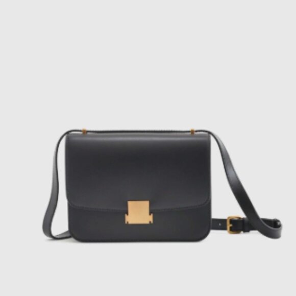 Quince Italian Leather Box Shoulder Bag - Picture 1 of 13